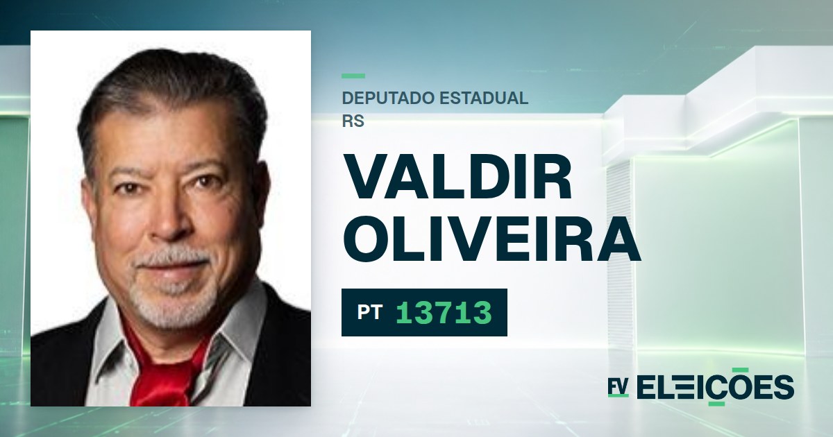 Quem é Valdir Oliveira, candidato a deputado estadual do RS pelo PT