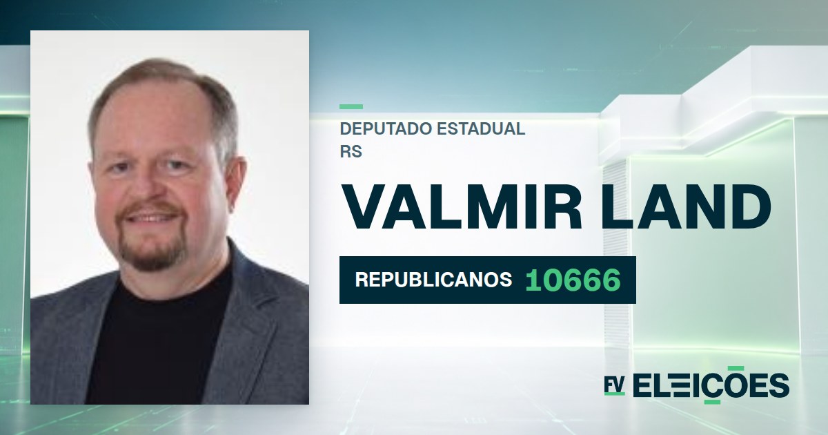 Quem é Valmir Land, candidato a deputado estadual do RS pelo REPUBLICANOS