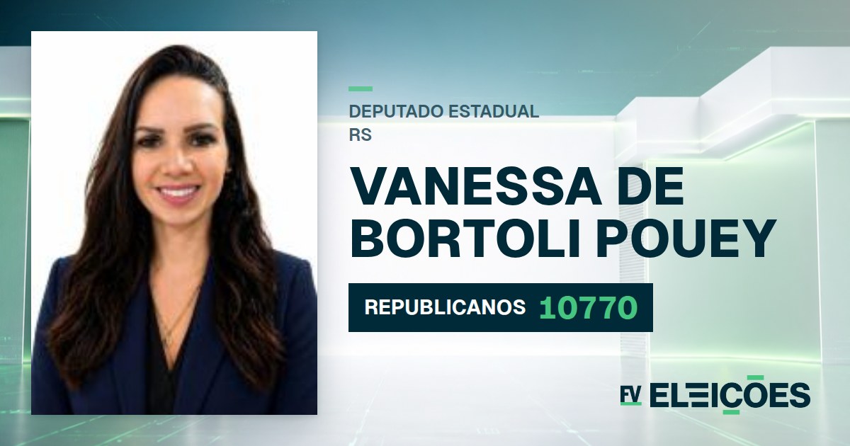 Quem é Vanessa de Bortoli Pouey, candidata a deputada estadual do RS pelo REPUBLICANOS