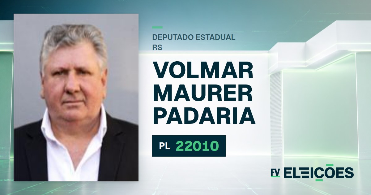 Quem é Volmar Maurer Padaria, candidato a deputado estadual do RS pelo PL