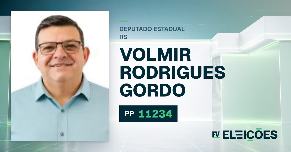 Quem é Volmir Rodrigues Gordo, candidato a deputado estadual do RS pelo PP
