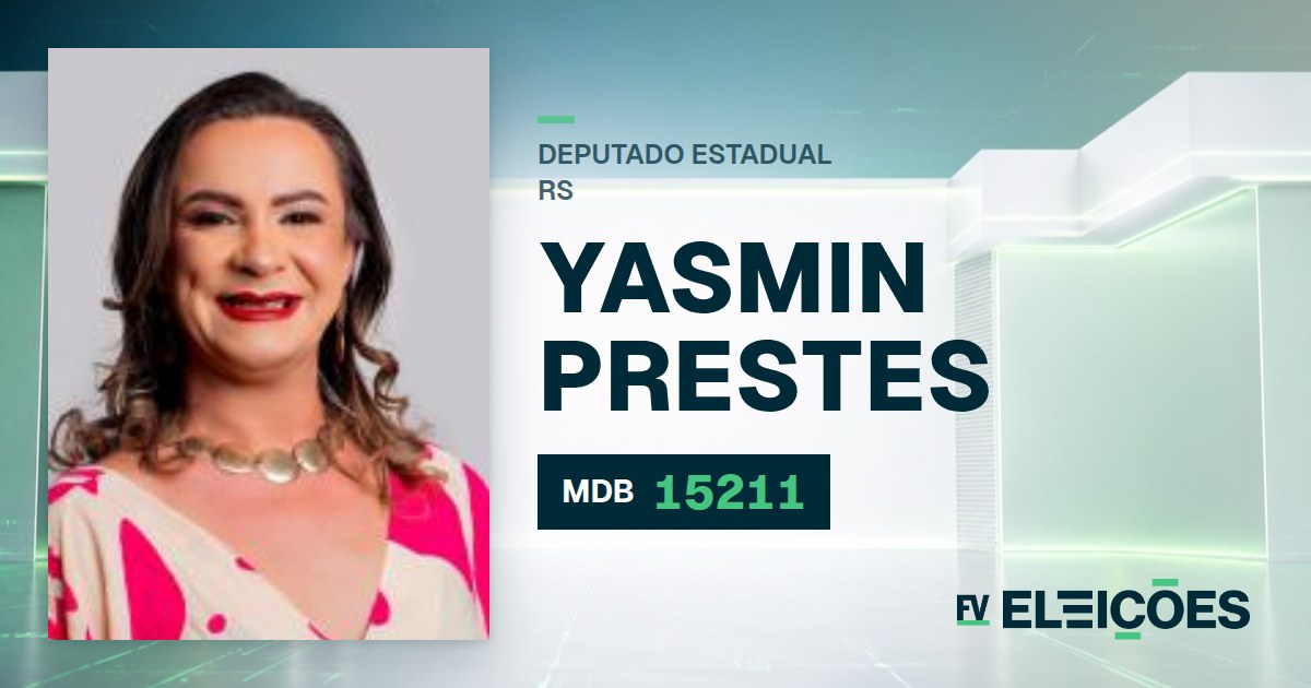 Quem é Yasmin Prestes, candidata a deputada estadual do RS pelo MDB