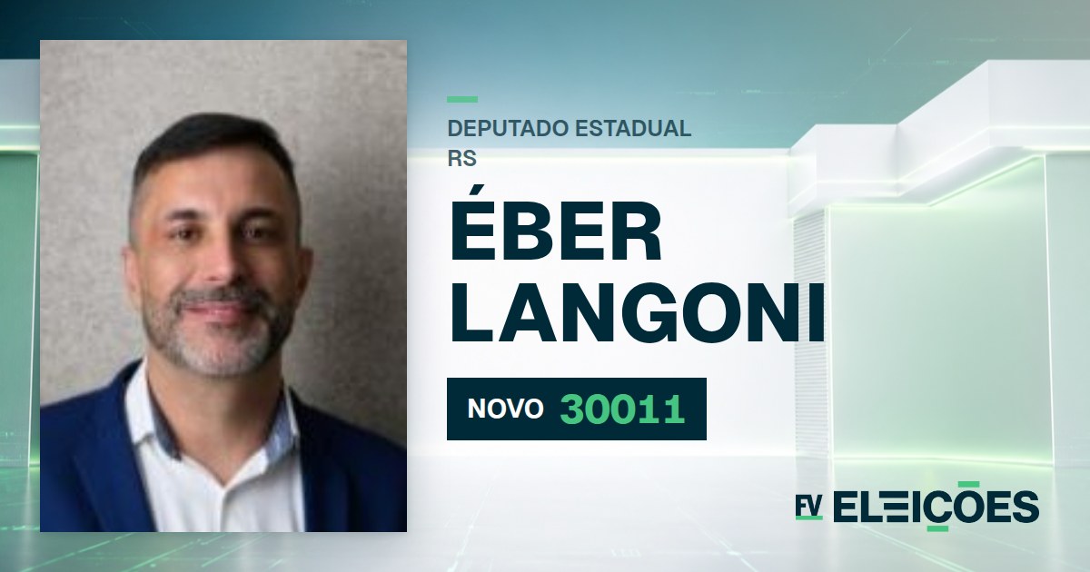 Quem é Éber Langoni, candidato a deputado estadual do RS pelo NOVO