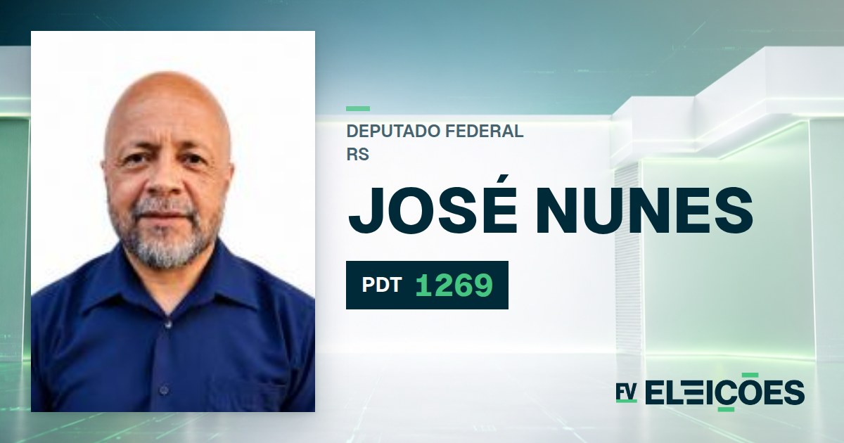 Quem é José Nunes, candidato a deputado federal do RS pelo PDT