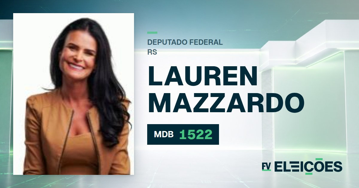 Quem é Lauren Mazzardo, candidata a deputada federal do RS pelo MDB