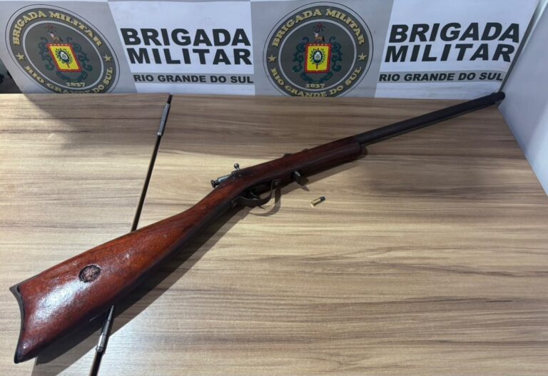 Homem é preso com rifle após disparos em área rural de Venâncio Aires