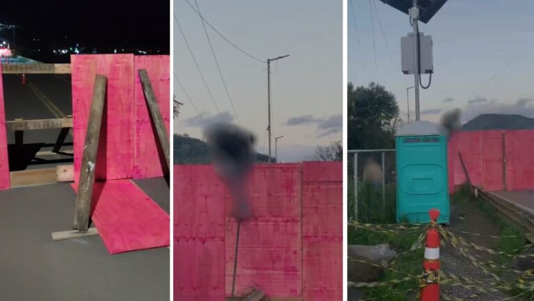 Moradores rompem tapumes para cruzar ponte interditada na ERS-129