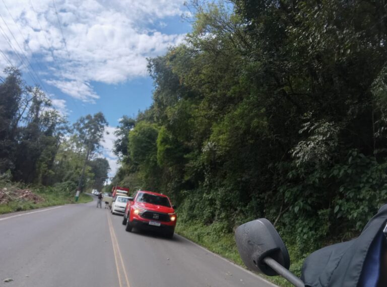 Interdição bloqueia subida da Lagoa nesta tarde