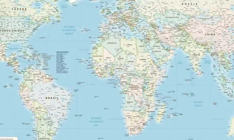 Novo mapa-múndi mostra continentes em proporções mais reais