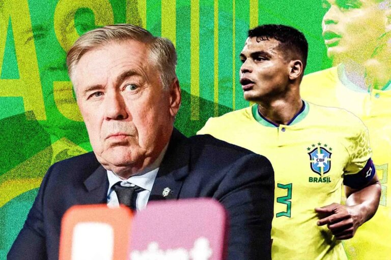 Ancelotti defende jovens na Seleção após crítica de Thiago Silva