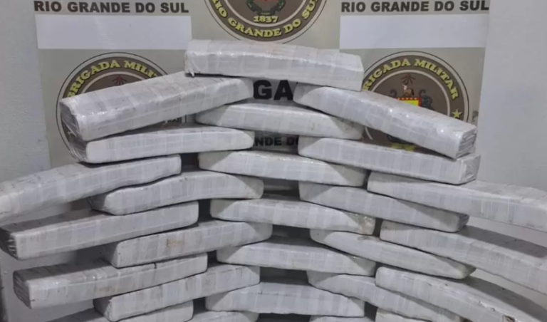 Homem é preso com 24,5 kg de maconha em Lajeado