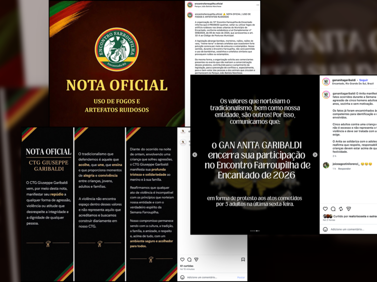 GAN Anita Garibaldi deixa Encontro Farroupilha após episódio de violência envolvendo adolescente