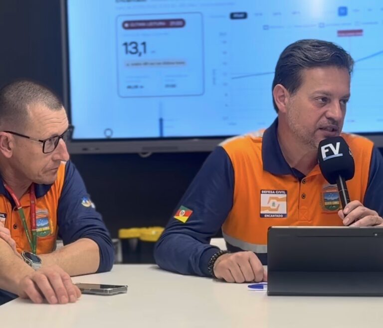 Encantado trabalha com projeção de 18 metros para o Taquari; nova avaliação será feita às 23h