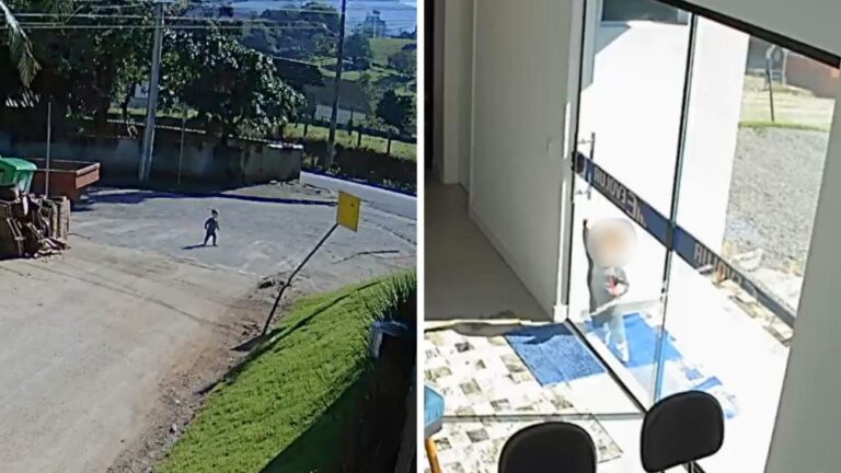 Criança de 1 ano e 6 meses sai sozinha de creche e atravessa rua em SC