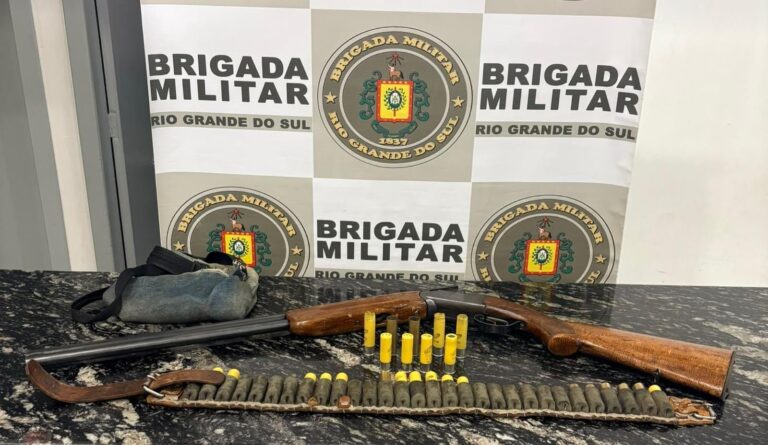 Disparos perto de casas terminam com prisão e apreensão de arma em Soledade