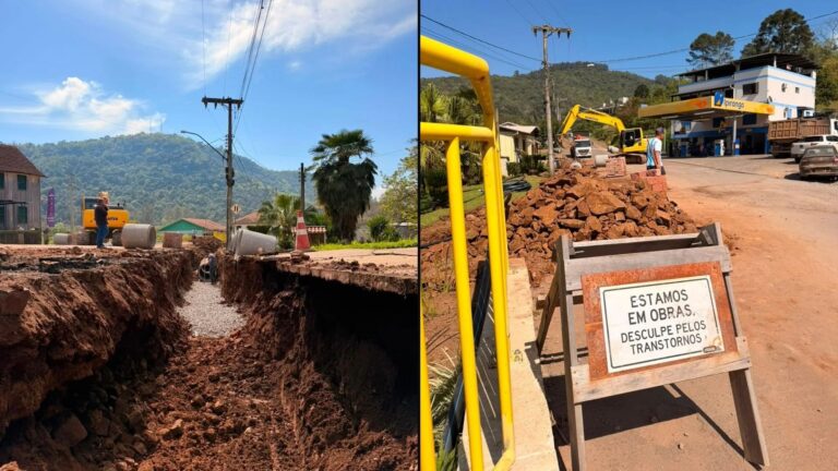 Relvado instala nova tubulação em trecho danificado pela enchente de 2024