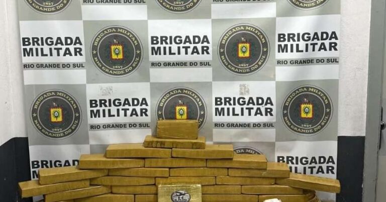 Brigada Militar prende homem com 42 quilos de drogas em Caxias do Sul