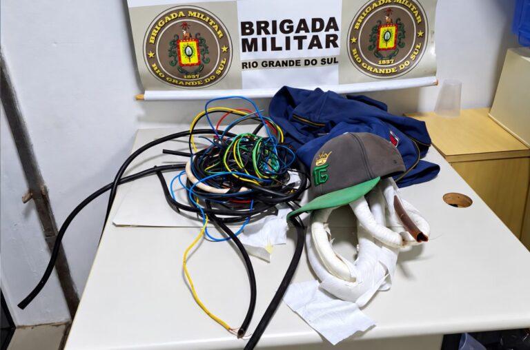 Homem é preso em flagrante após furtar fios de estabelecimento em Lajeado