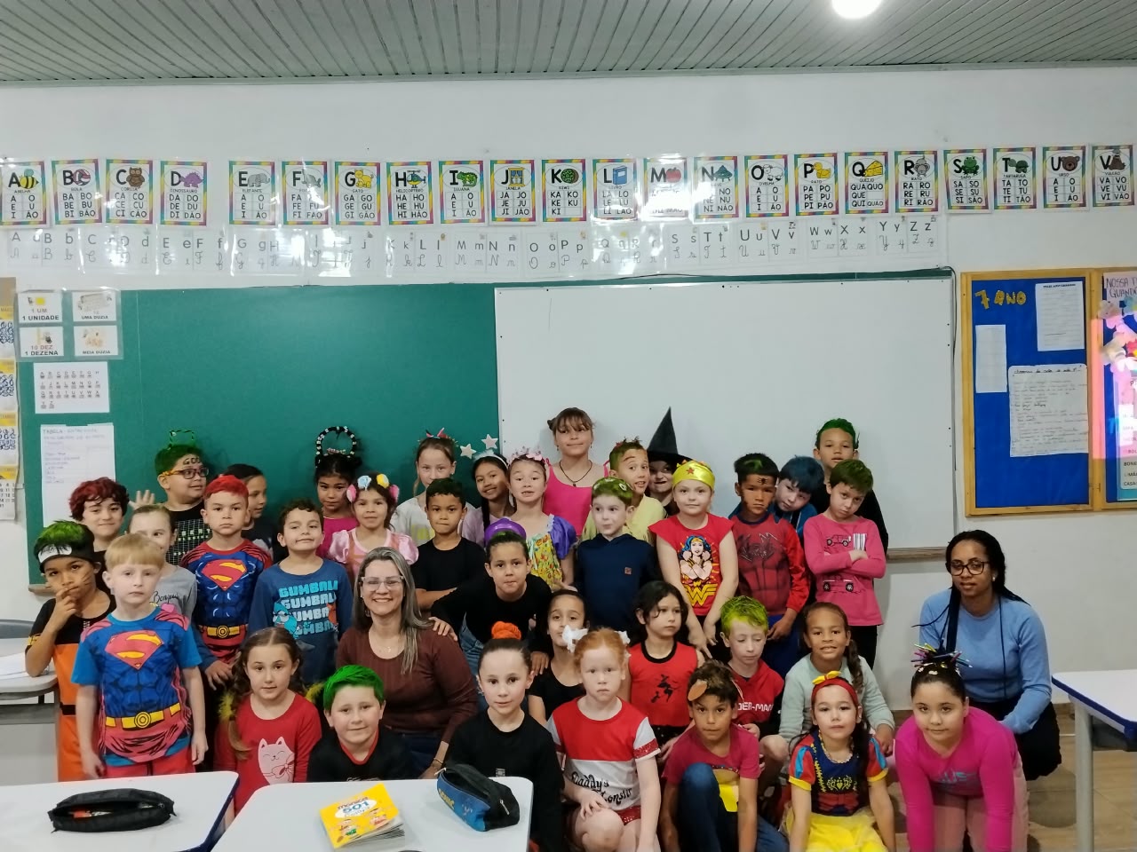Alunos do 1º ao 4º ano da Escola Perpétuo Socorro participam de atividades do Programa Saúde na Escola em Roca Sales.