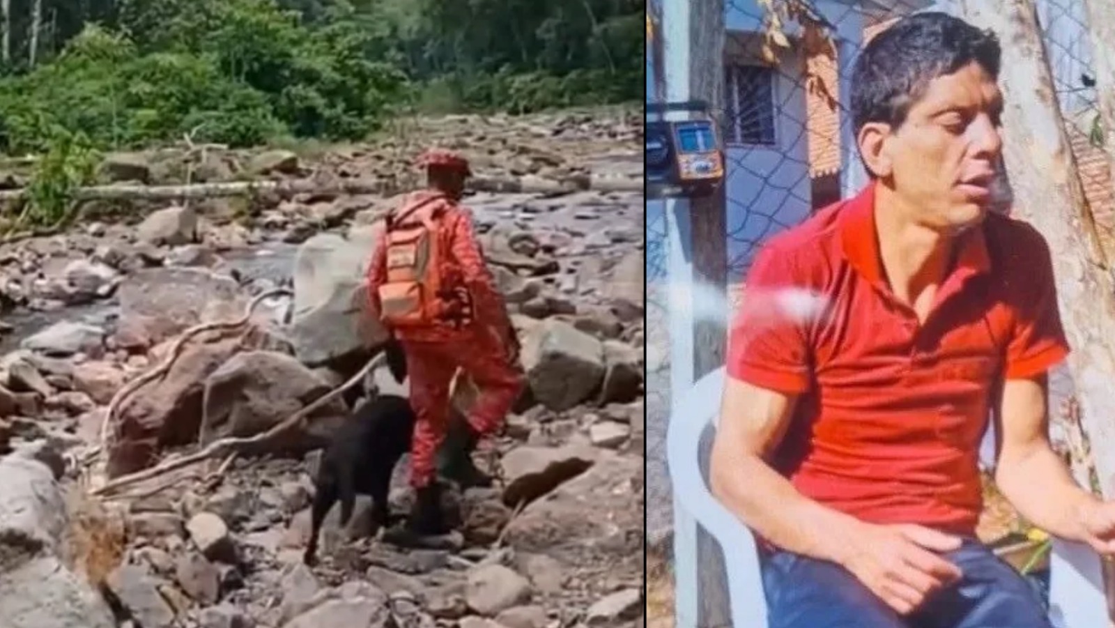 Homem é encontrado em área rochosa coberta de vegetação após três dias desaparecido em Muçum