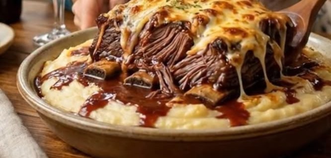 Costelão ao Vinho Tinto e Torta de nozes