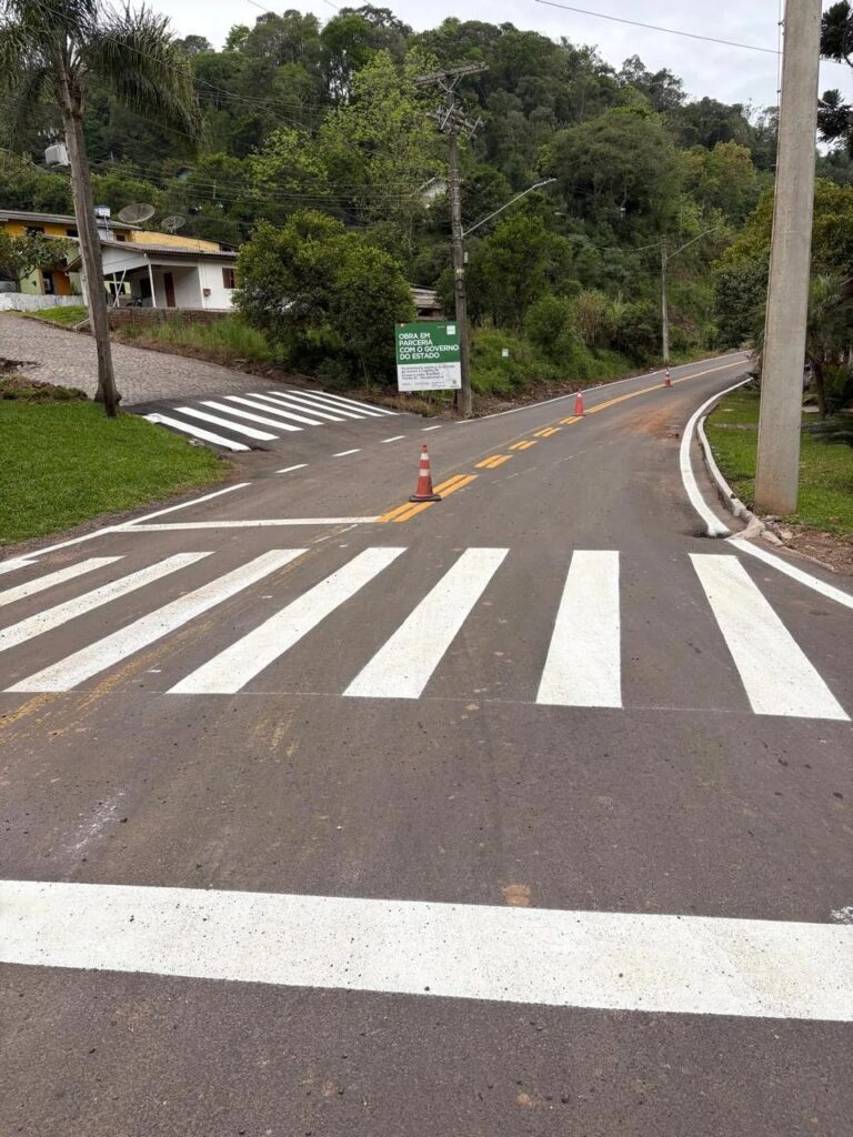 Nova Bréscia conclui sinalização em estrada que liga município a Capitão