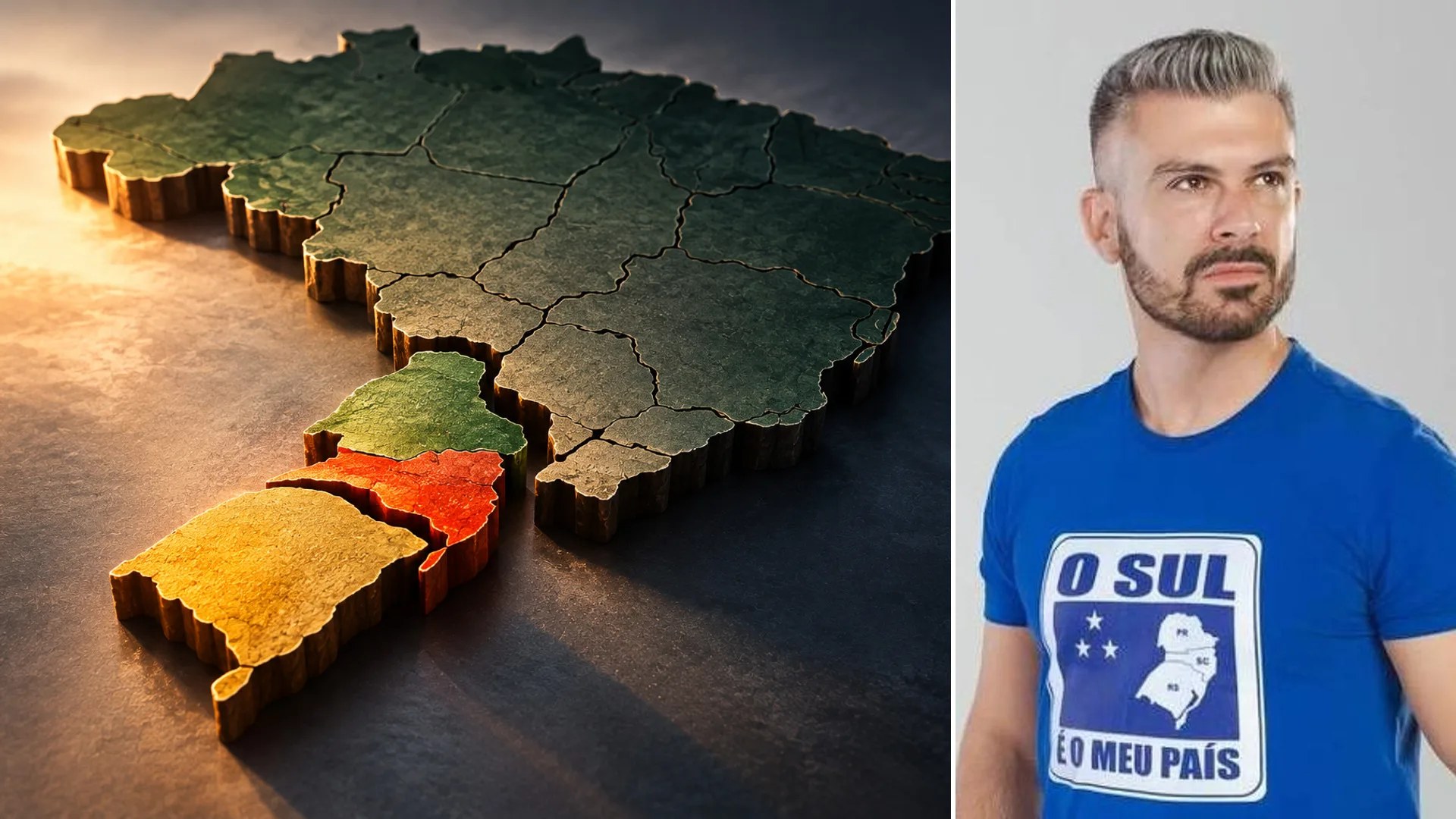 O deputado estadual eleito Bruno Souza (PL-SC) anunciou que vai propor um plebiscito para consultar a população sobre a separação de Santa Catarina, Paraná e Rio Grande do Sul do restante do Brasil