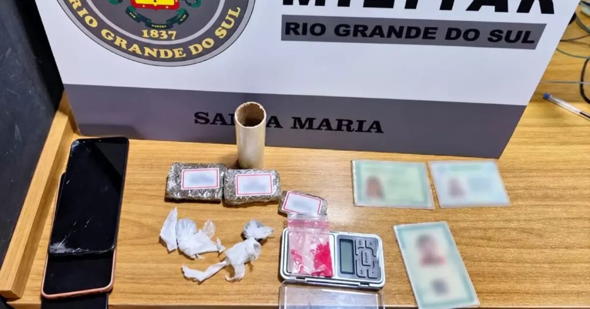 Polícia apreende drogas e celulares durante operação em Santa Maria